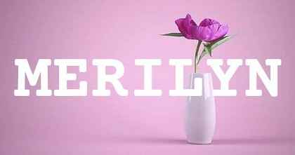 MERILYN英文名字意義