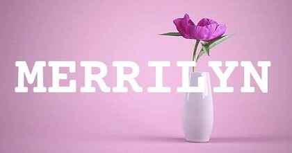 MERRILYN英文名字意義