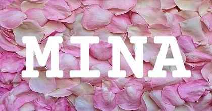 MINA英文名字意義