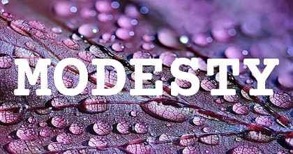 MODESTY英文名字意義