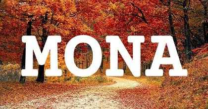 MONA英文名字意義