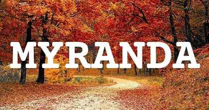 MYRANDA英文名字意義