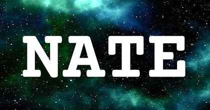 NATE英文名字意義