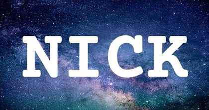 NICK英文名字意義