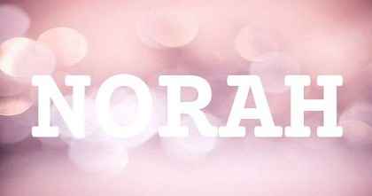 NORAH英文名字意義