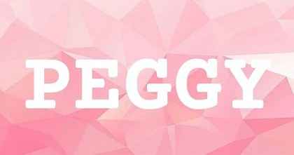 PEGGY英文名字意義