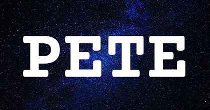 PETE英文名字意義