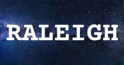 RALEIGH英文名字意義