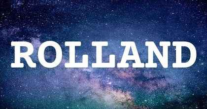 ROLLAND英文名字意義