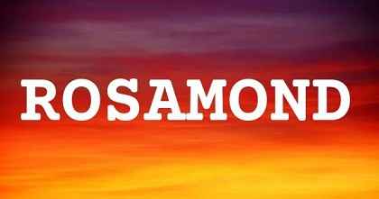 ROSAMOND英文名字意義