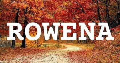 ROWENA英文名字意義
