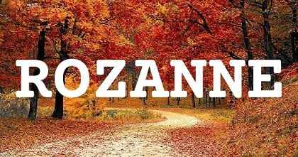 ROZANNE英文名字意義