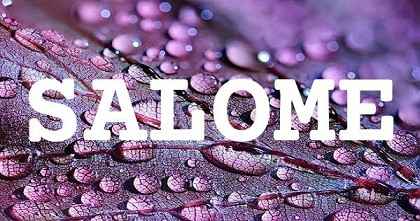 SALOME英文名字意義