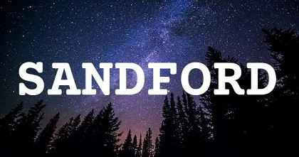 SANDFORD英文名字意義