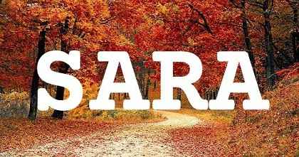 SARA英文名字意義