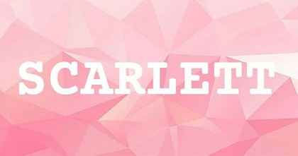 SCARLETT英文名字意義