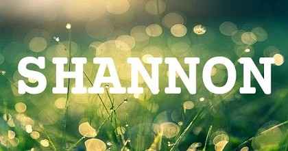 SHANNON英文名字意義