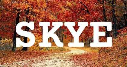 SKYE英文名字意義