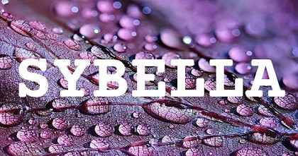 SYBELLA英文名字意義