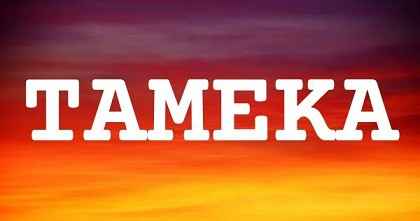 TAMEKA英文名字意義