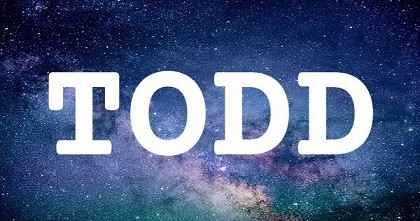 TODD英文名字意義