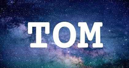 TOM英文名字意義