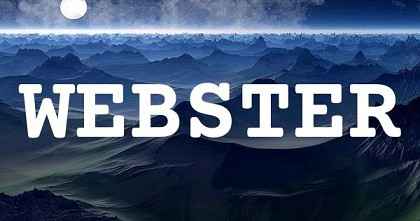 WEBSTER英文名字意義