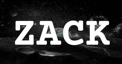 ZACK英文名字意義