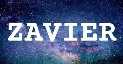 ZAVIER英文名字意義